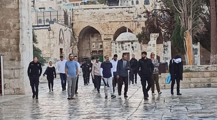 مستوطنون يُواصلون اقتحاماتهم للمسجد الأقصى المُبارك