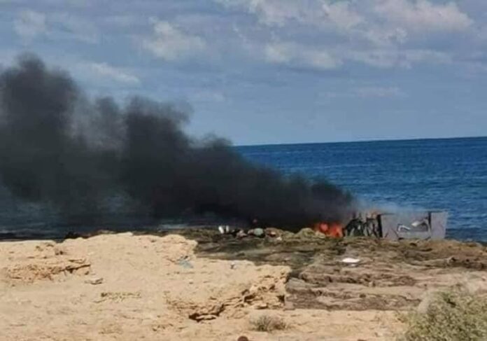 مأساة إنسانية على شواطئ صبراتة.. جثث متفحمة لمهاجرين غير قانونيين