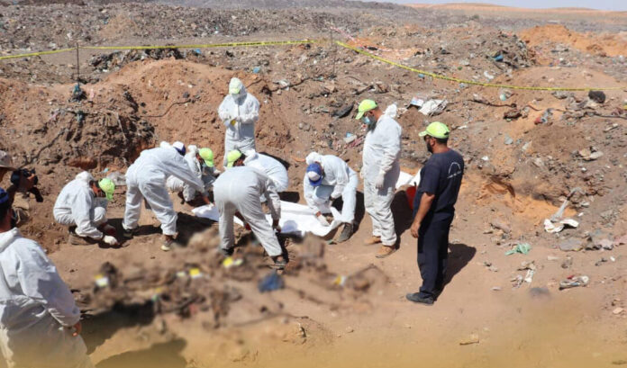 انتشال 3 جثث من مقابر جماعية جديدة في ترهونة