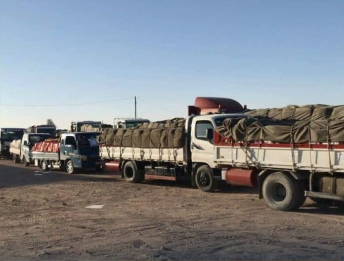 قافلة وزارة الشؤون الاجتماعية تصل بنغازي