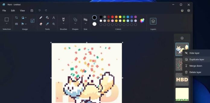 «الرّسّام» يحصل على دعم الطّبقات والخلفيّة الشّفّافة في التّحديث القادم