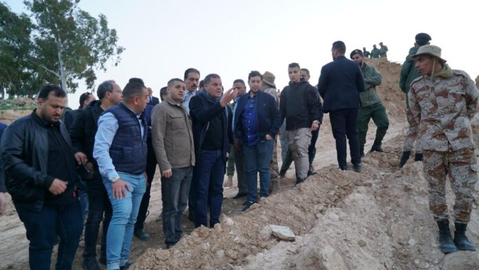 «الدبيبة» يتفقد المناطق المتضررة في بلدية زليتن