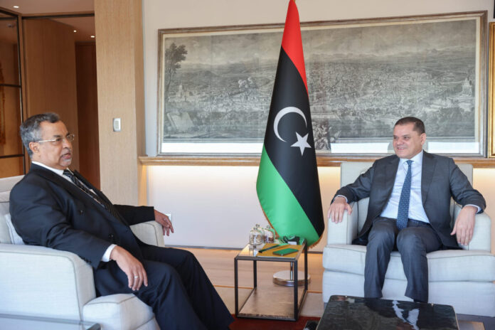 «الدبيبة» يبحث في روما أوجه التعاون بين ليبيا وتشاد