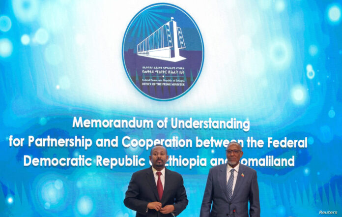 الحكومة الصومالية: اتفاق إثيوبيا وأرض الصومال لاغ ولا أساس له