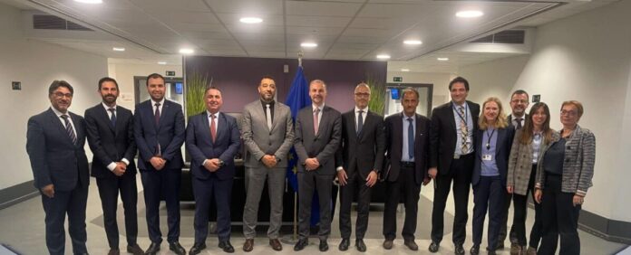 وفد ليبي يبحث في بروكسل التعاون في تأمين وإدارة الحدود