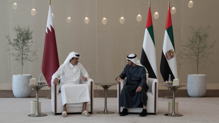 قطر والإمارات يبحثان الوضع في غزة والعلاقات المشتركة