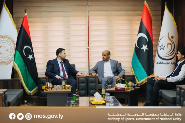 بحث التعاون الشبابي والرياضي بين ليبيا وسوريا
