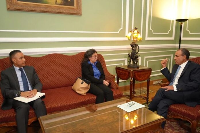 «خوري» تلتقي وزير الخارجية المصري