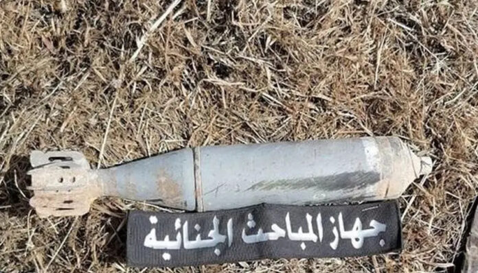 التعامل مع مخلفات حرب في قصر بن غشير