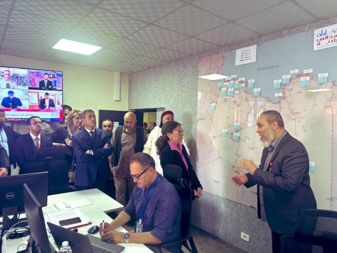 «خوري» تجري زيارة إلى غرفة العمليات المركزية التابعة لمفوضية الانتخابات