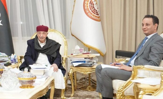 «عقيلة» يلتقي مدير صندوق التنمية وإعادة الإعمار