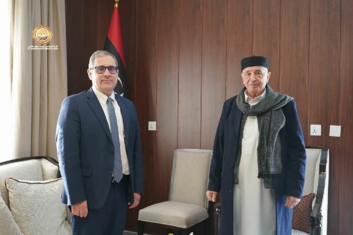 «عقيلة صالح» يلتقي القائم بأعمال السفارة الأمريكية لدى ليبيا