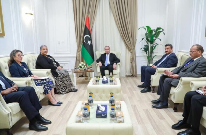 «الباعور» يستقبل «مبعوثة الأمم المتحدة» الجديدة إلى ليبيا