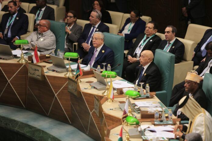 «عقيلة صالح» يدعو لمواجهة مخططات «تصفية» القضية الفلسطينية