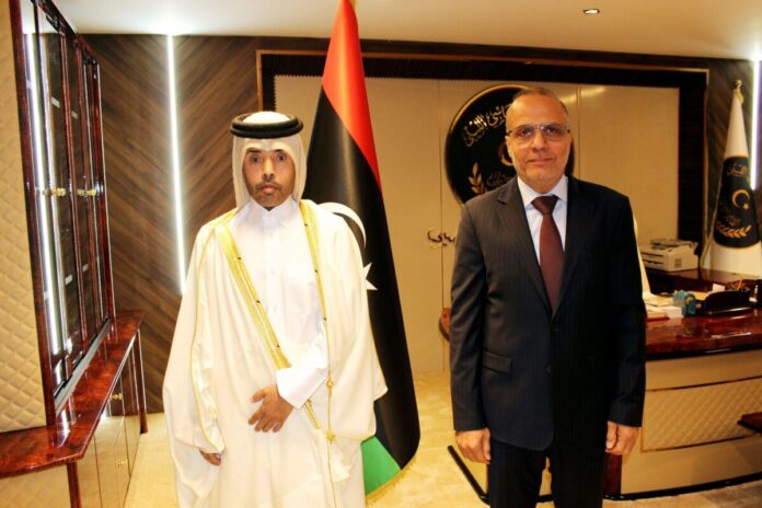 «اللافي» يستقبل سفير دولة قطر لدى ليبيا
