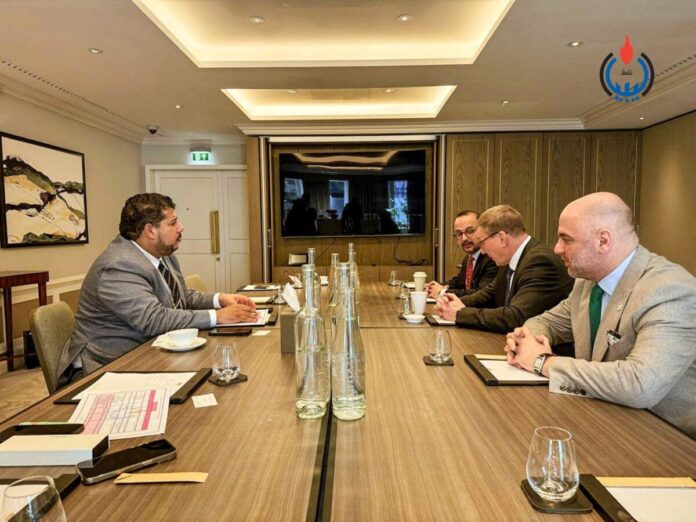 رئيس مؤسسة النفط يعقد سلسلة لقاءات مع شركات عالمية في لندن