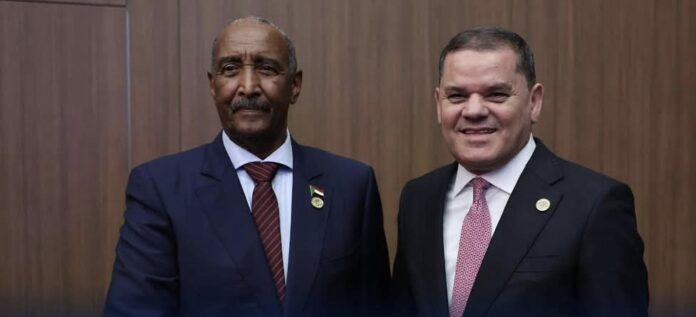 في تركيا.. «الدبيبة» يلتقي رئيس مجلس السيادة السوداني