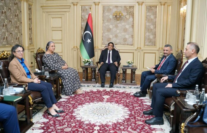 «المنفي» يستقبل المبعوثة الأممية.. تكثيف المساعي للتوصل إلى تسوية سياسية شاملة