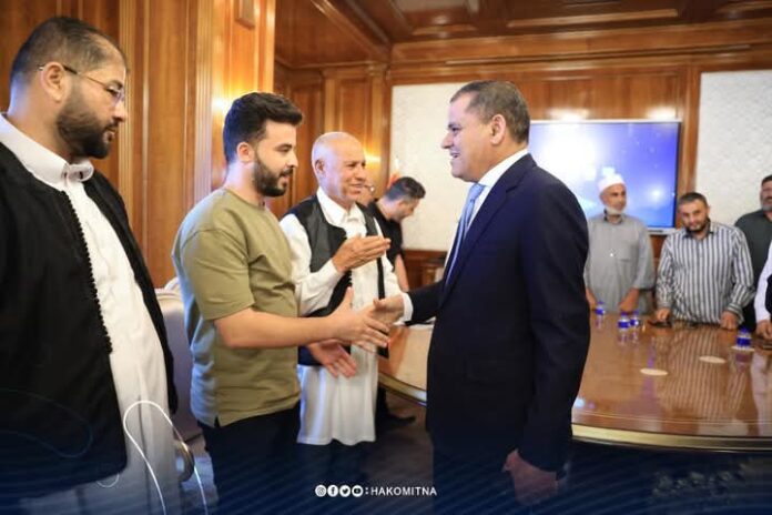 الدبيبة يستقبل نشطاء وأعيان مصراتة لبحث الأوضاع بعد العملية الأمنية في «أبوسليم»