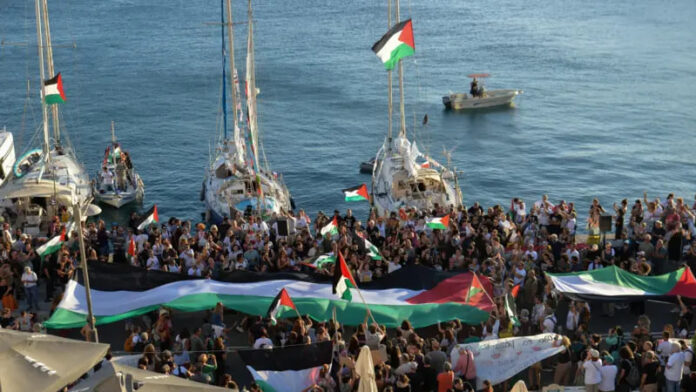 تونس.. توقيف أجنبي بتهمة الاعتداء على إحدى سفن «أسطول الصمود»