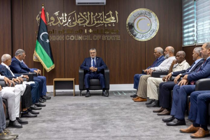 تكالة يستقبل نشطاء «أسطول الصمود» ويعقد اجتماعاً مع أعيان تاجوراء