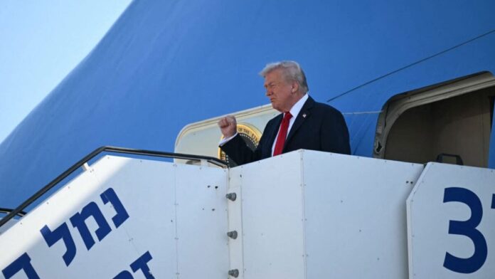 ترامب يصل إسرائيل.. الرئيس «هرتسوغ ونتنياهو» في استقباله
