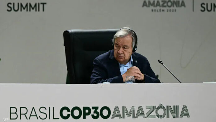 غوتيريش: العالم أمام خيارين إما قيادة التحول المناخي أو السير نحو الدمار