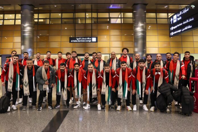 المنتخب الفلسطيني يصل الدوحة لمواجهة المنتخب الليبي