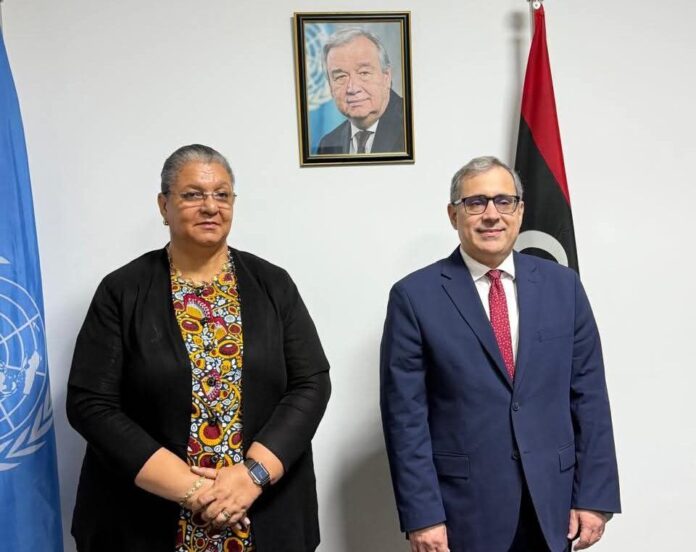 تيته تبحث مع القائم بالأعمال الأمريكي «خارطة الطريق» في ليبيا