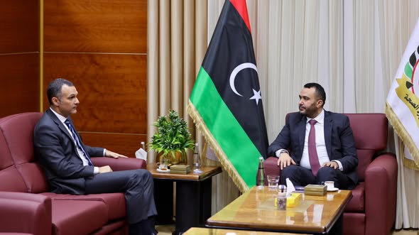 الغوج يبحث مع السفير المصري تعزيز التعاون الصحي