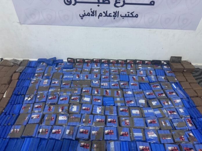 الأجهزة الأمنية في طبرق وأمساعد تكثف ضرباتها ضد تجارة المخدرات