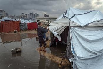 غزة تغرق.. 12 قتيلاً بينهم أطفال ومئات الخيام تتعرض للغمر!