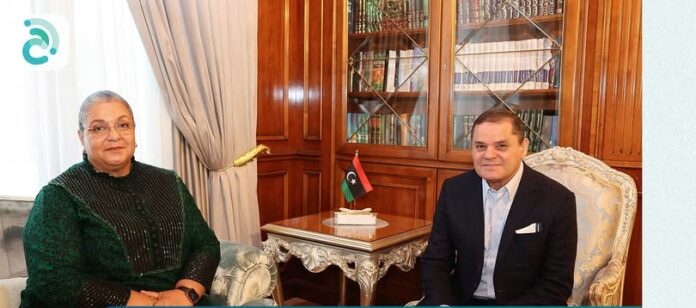 الدبيبة يلتقي المبعوثة الأممية ويؤكد التزام الحكومة بالمسار الديمقراطي