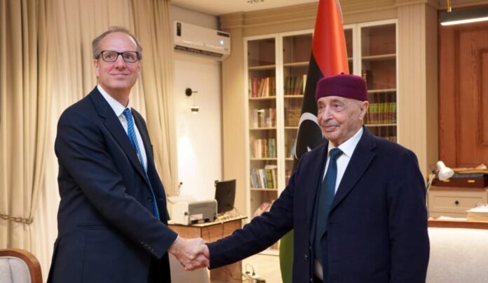 «عقيلة صالح» يستقبل سفراء فرنسا وبريطانيا لتعزيز التعاون