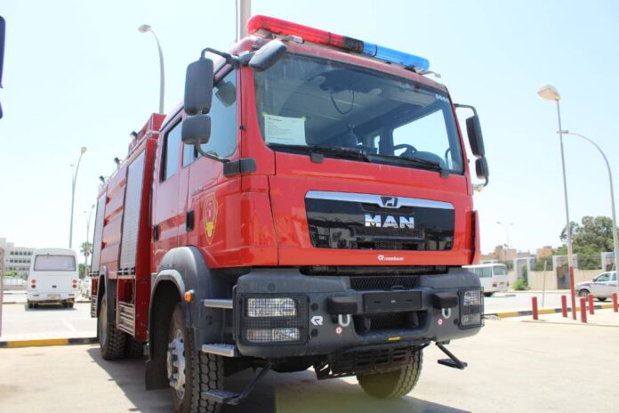 مؤسسة النفط تدعم شركة «البريقة» بأسطول إطفاء متطور