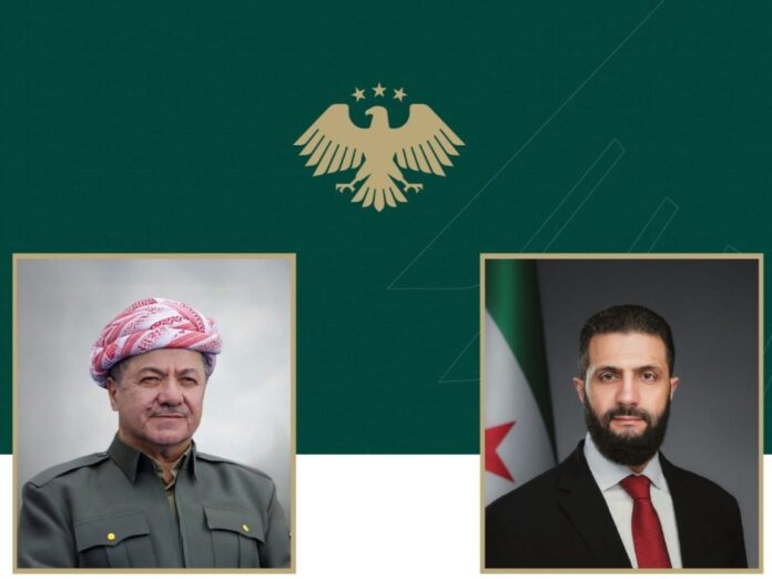 الرئيس السوري يجرى محادثات مع «بارزاني وماكرون» لتفعيل اتفاق قسد