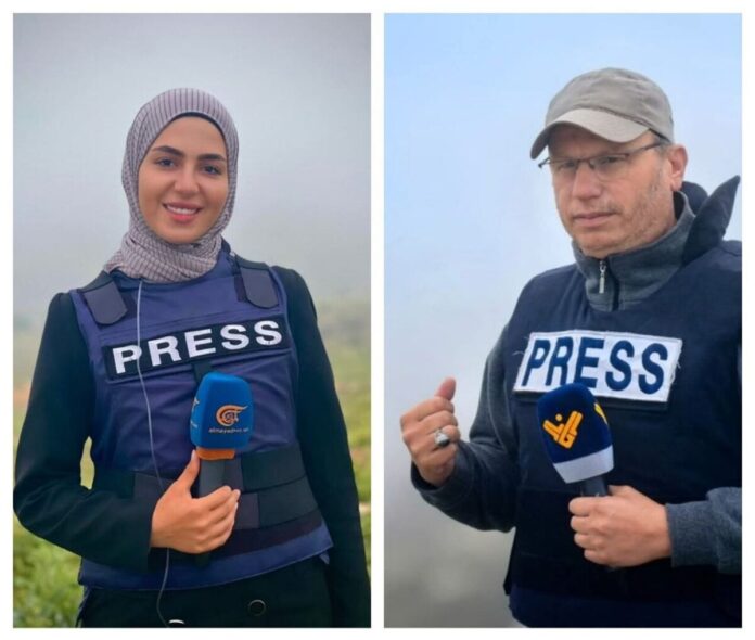 بالفيديو.. غارة إسرائيلية تقتل فريقًا صحفيًا لبنانيًا في الجنوب