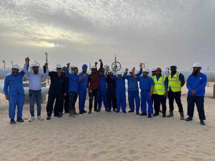 تدشين خط غاز استراتيجي يعيد 150 مليون قدم مكعب يوميًا إلى الإنتاج