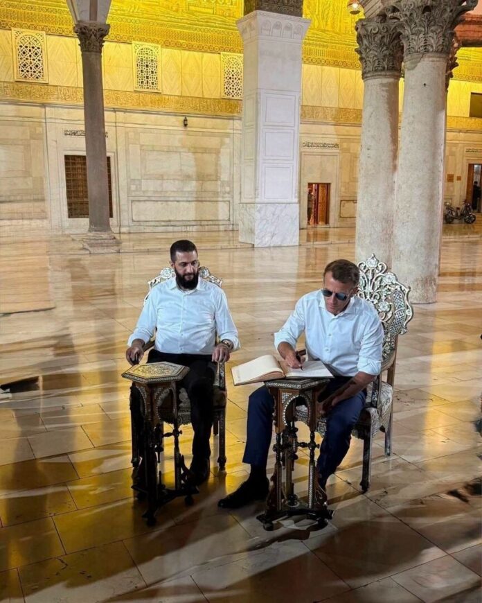 من الجامع الأموي إلى طاولة الاستثمار.. ماكرون في دمشق بعد 18 عاماً