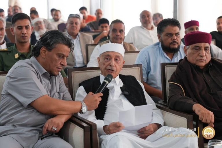 عقيلة صالح يعزي بوفاة «فوزي المنصوري» ويؤكد ملاحقة المتورطين