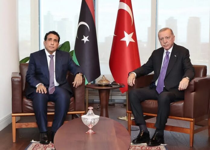 المنفي وأردوغان يبحثان في نيويورك إنهاء الانقسام وإجراء انتخابات في ليبيا